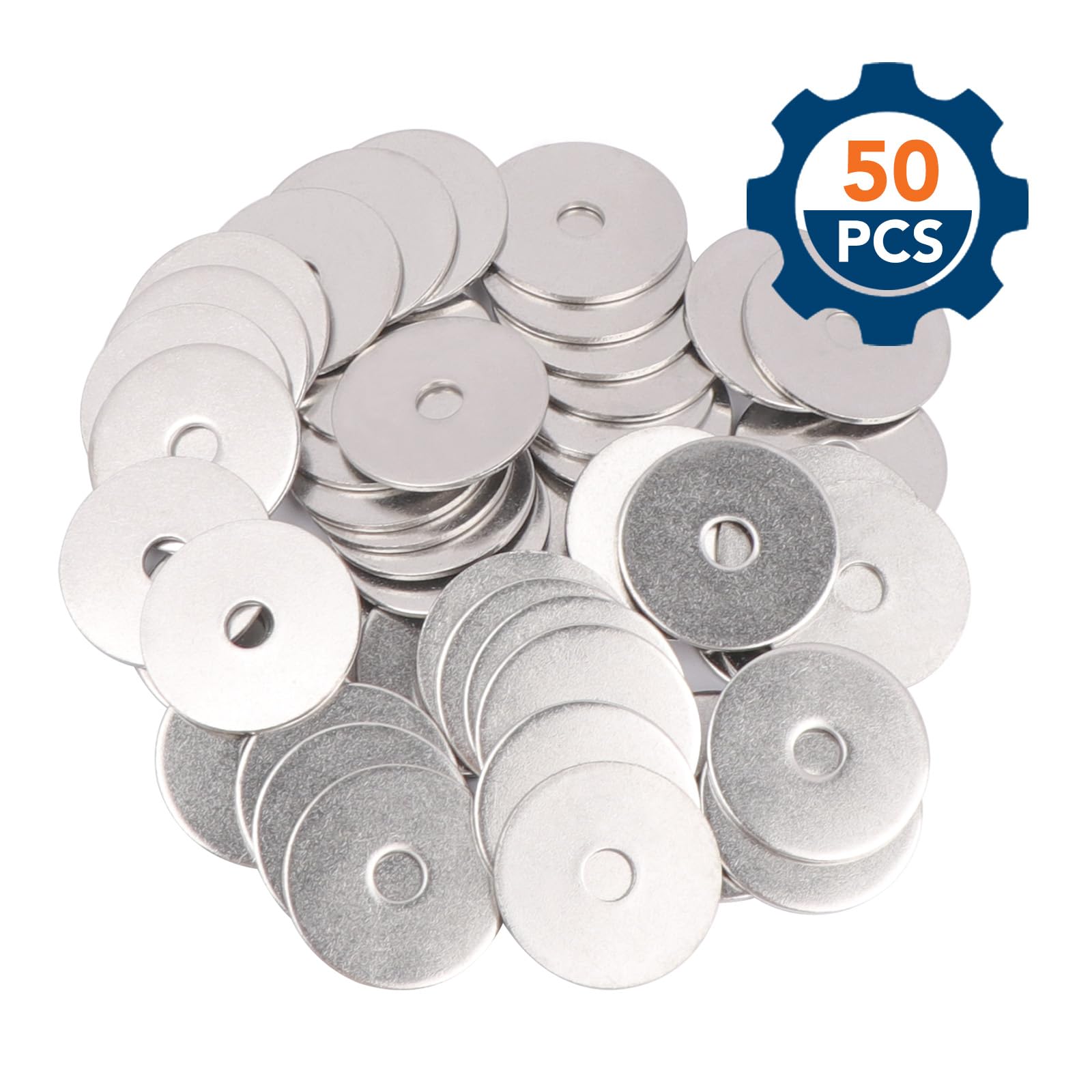 Stainless Steel Fender Washers - 50 Pack -6 Stainless Steel Fender Washers - 50 Pack -6