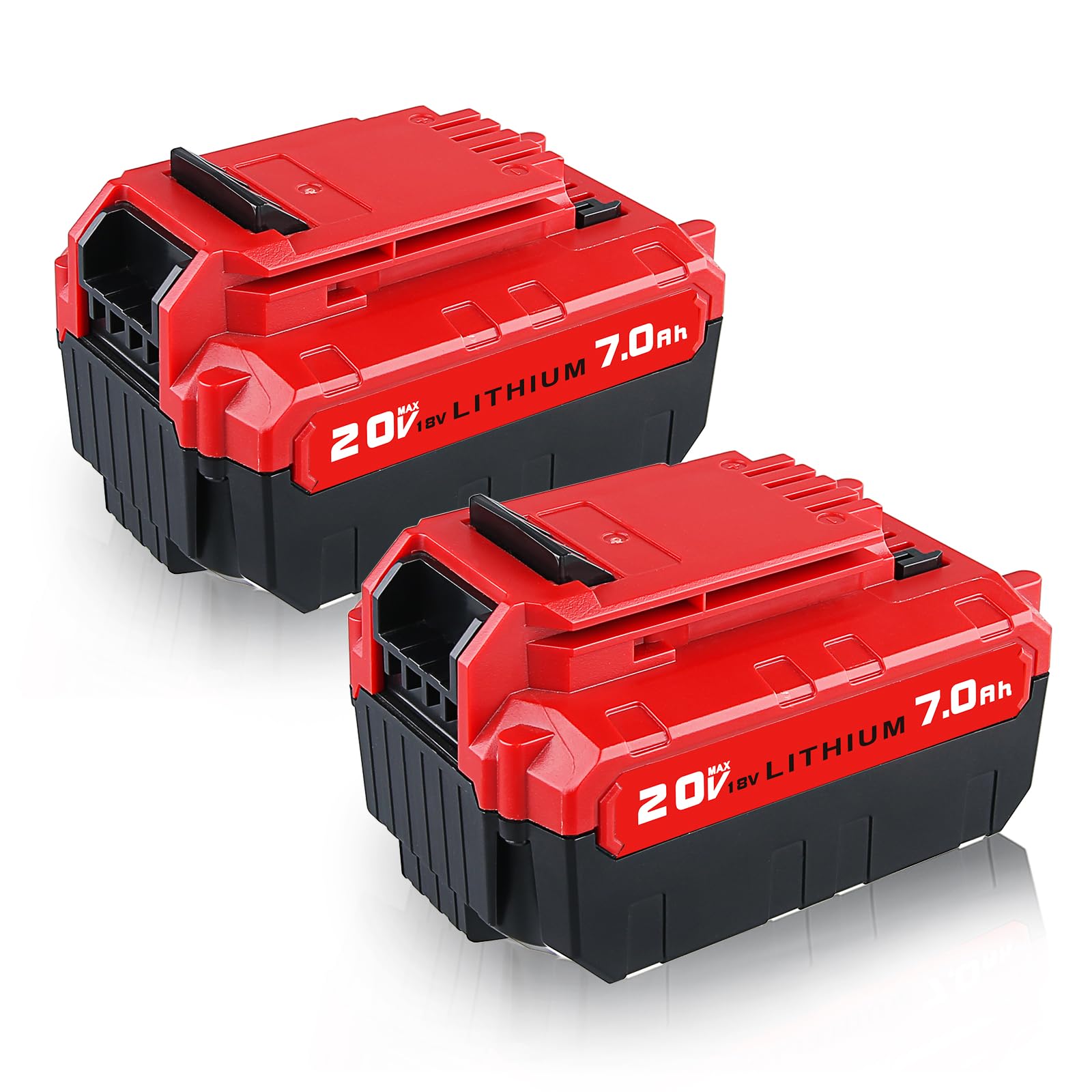 PERSEVER 2-Packs PCC685L 7.0Ah 20V Li-Ion Battery, Compatible with Porter Cable 20V Batteries PCC685L PCC680L PCC681L PCC682L PCC685LP PCC660B PCC790B