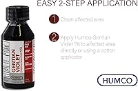 Vista 4 de Solución tópica genciana violeta, 1% líquido, 2 onzas Fluidas, marca Humco