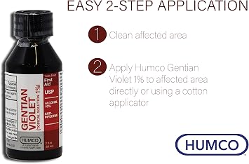 Gentian Violet Topical Solution 1% Liquid - 2 Fl Oz