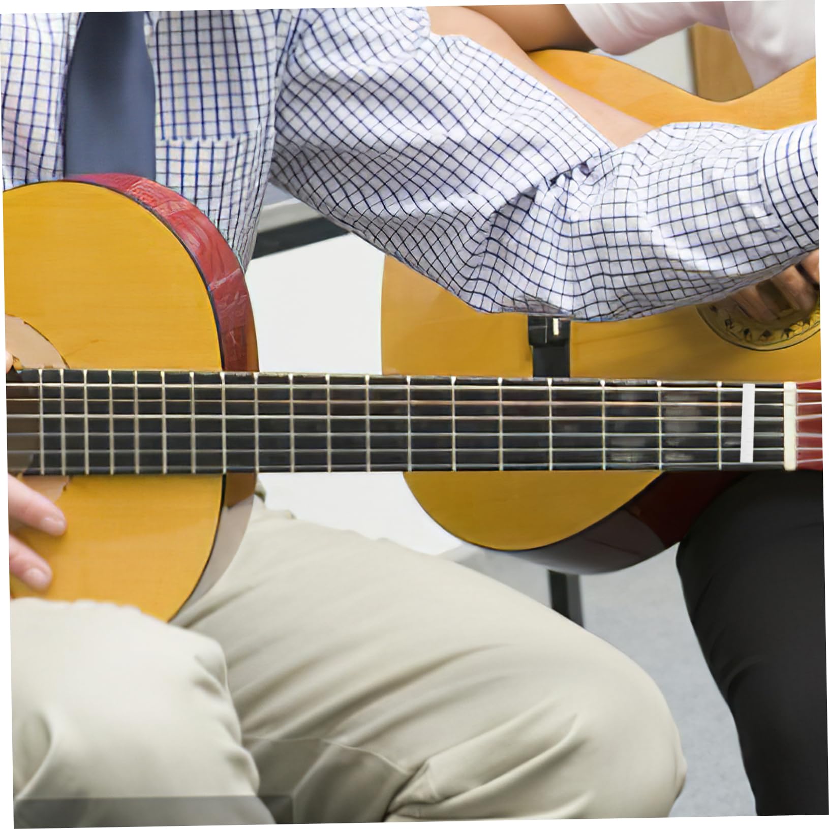 Generic Adjustable Guitar Nut 4pcs Ox Bone Guitar String Saddle Nuts for Better Tone and Longevity