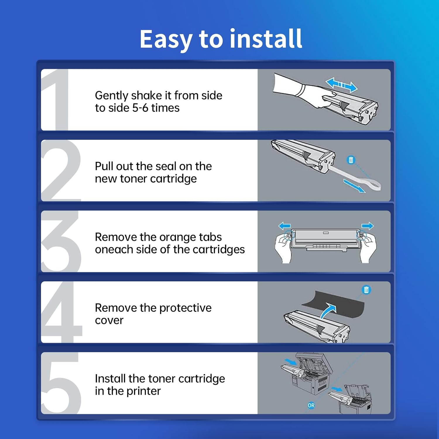 Compatible 047 Black Toner Cartridge Replacement for Canon 047 ImageCLASS LBP113W MF113W MF110/LBP110 Series, i-SENSYS LBP113W MF113W MF110/LBP110 Series Printer (Black, 1 Pack)