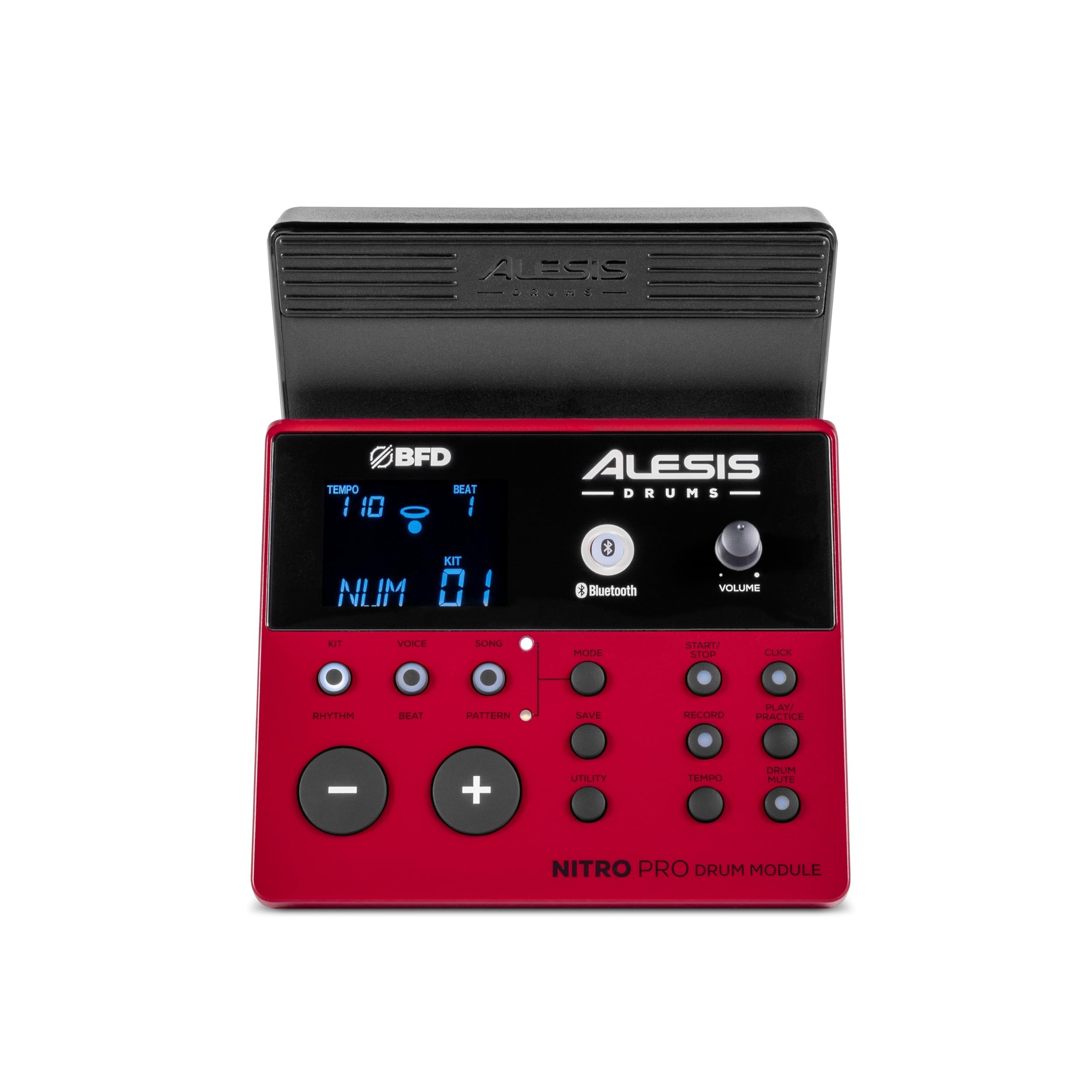 Alesis Nitro Pro XL Batterie Électronique de 10 Pièces avec Pads Double Zone Silencieux, Plus de 500 Sons BFD, Bluetooth, Drumeo, MIDI USB