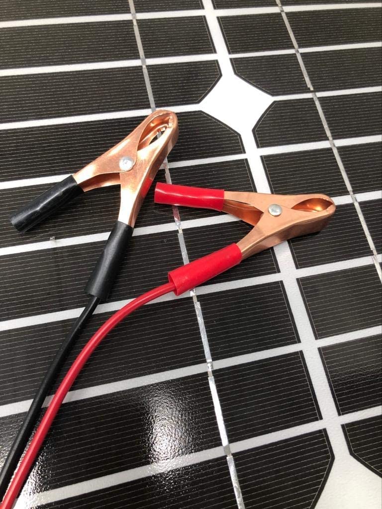 Pannello ad Energia Solare Fotovoltaico 30W 12V Con Celle In Silicio e Pinze