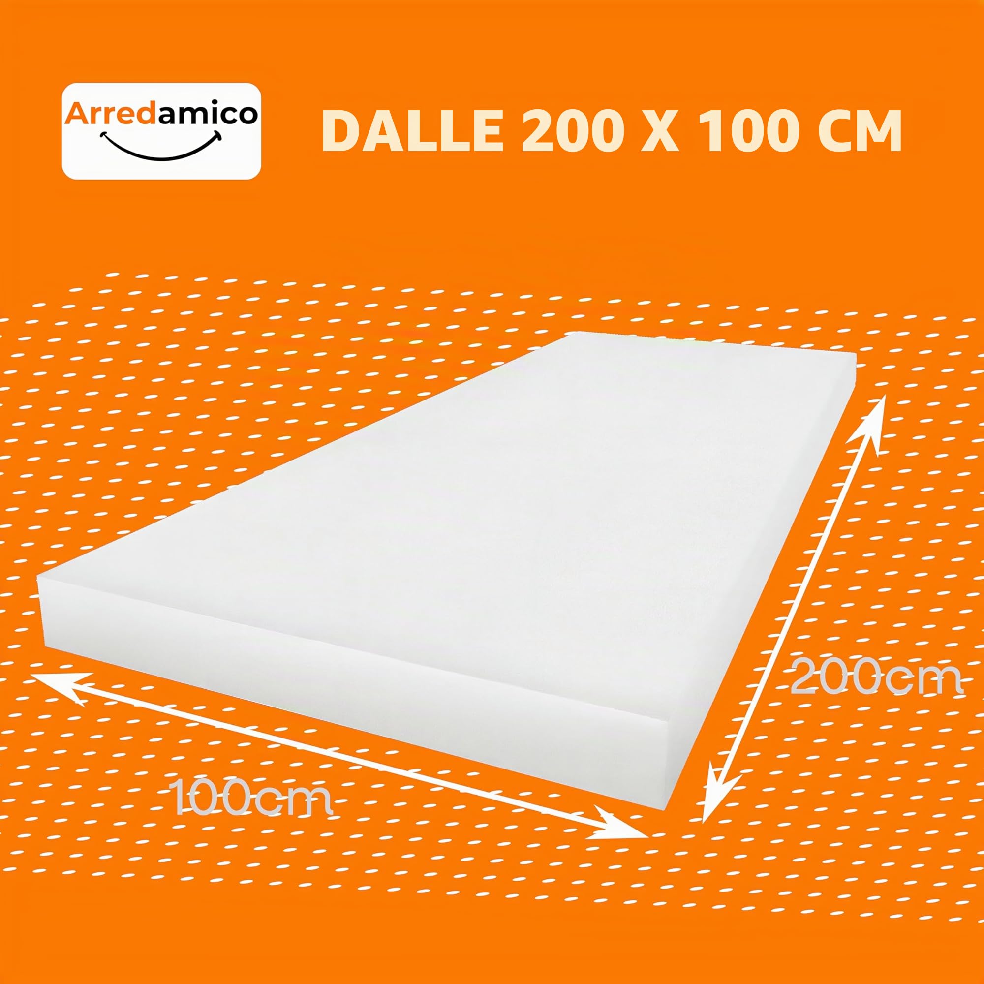 mousse pour rembourrage, mousse au mètre, facile à couper 200 x 100 cm, mousse haute densité 30, 25, 18, polyuréthane expansé, épaisseur de 1 cm à 10 cm (18, épaisseur 2)