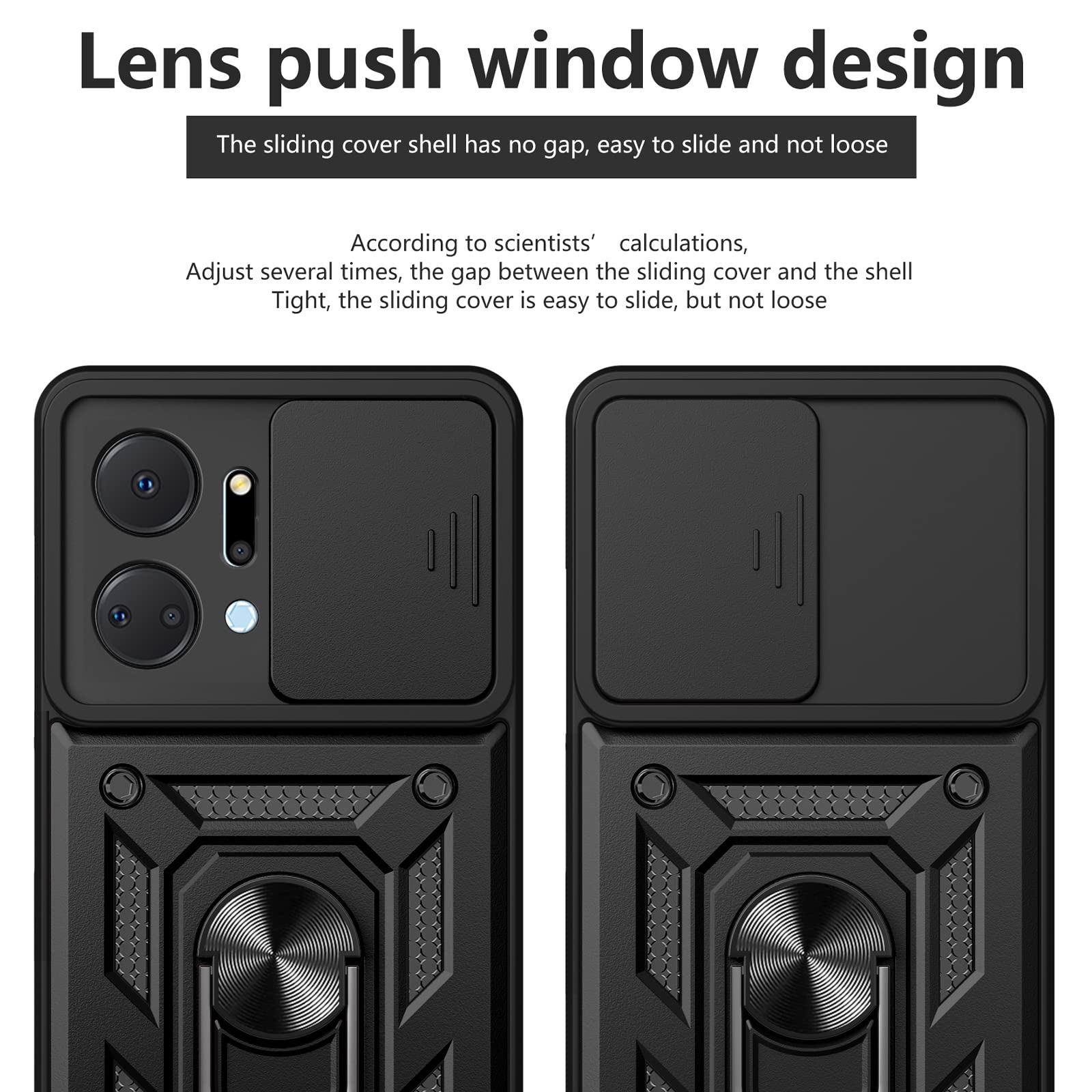 MEMELOKA Cover per Honor X7a con 3 Pezzi Pellicola Protettiva in Vetro