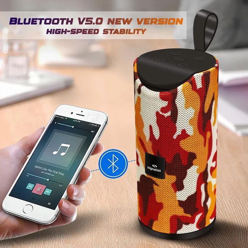 TG-113 speaker connected via Bluetooth to a smartphone