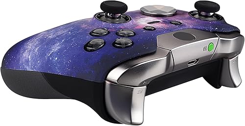 Miniatura 6 de eXtremeRate Nebula Galaxy Patterned Faceplate Cover, Soft Touch Front Housing Shell Case, Comfortable Soft Grip Replacement Kit for Xbox One Elite