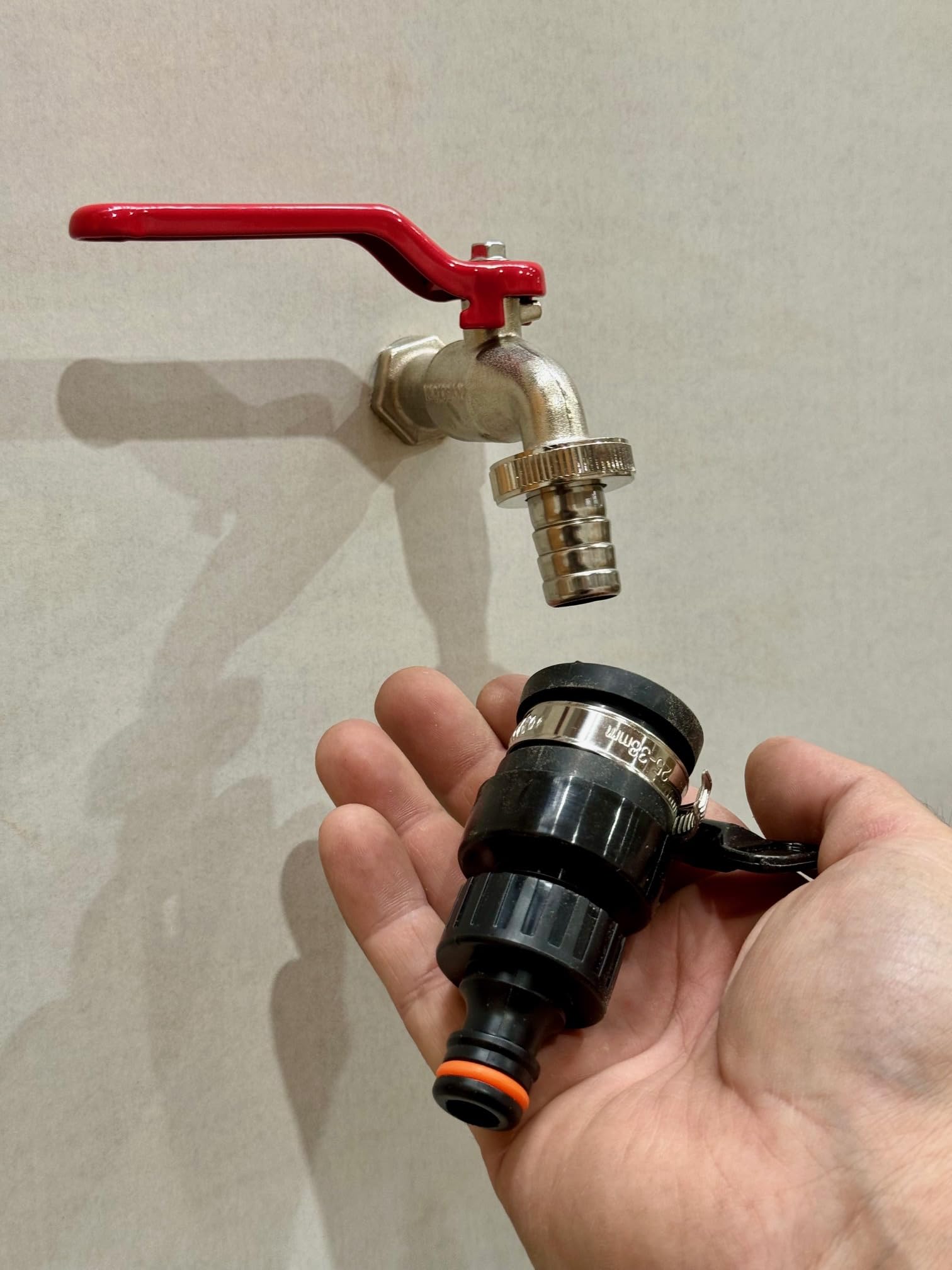 STYYL Ensemble d'adaptateurs universels pour robinets 4 pièces, ensemble d'adaptateurs de connexion réglables pour robinets sans filetage, intérieur et extérieur, idéal pour camping-car, caravane