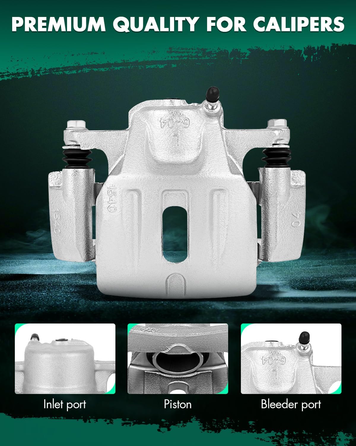 SCITOO 19B2664 19B2665 Front Left & Right Disc Brake Calipers Assembly w/Bracket For Toyota For Highlander 2001-2007