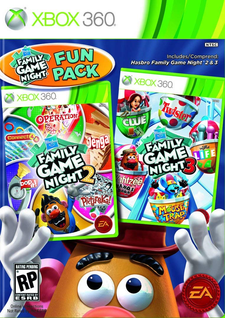 Hasbro Family Game Night Fun Pack - Xbox 360 (Renewed)