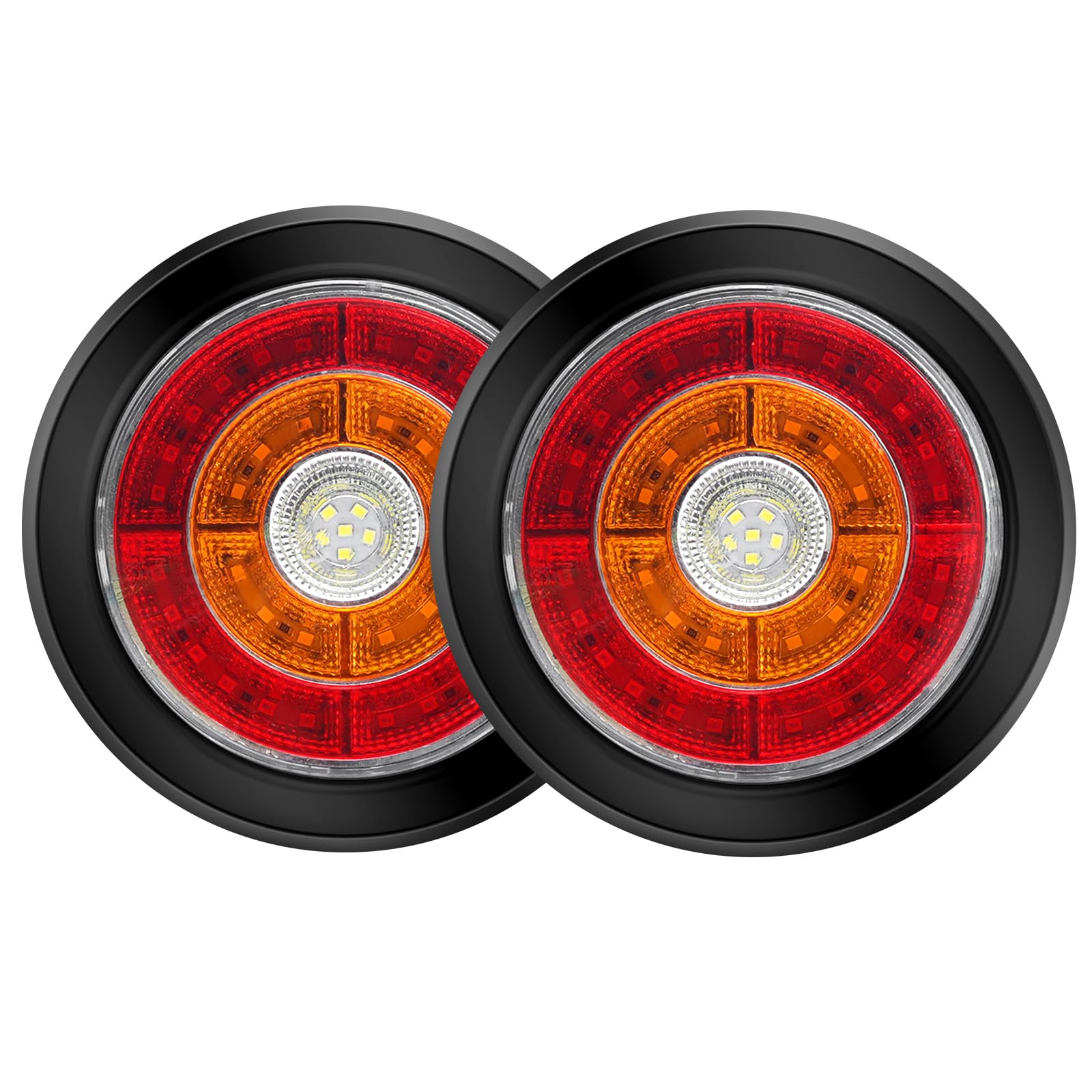 軽トレーラー　丸テール Amazon | Aoling トラック テールランプ led 12v 24v トレーラー