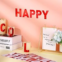 Vista 7 de Chinco 232 piezas de 24 hojas de calcomanías de letras grandes para tablón de anuncios, letras para póster de aula, letras del alfabeto, letras