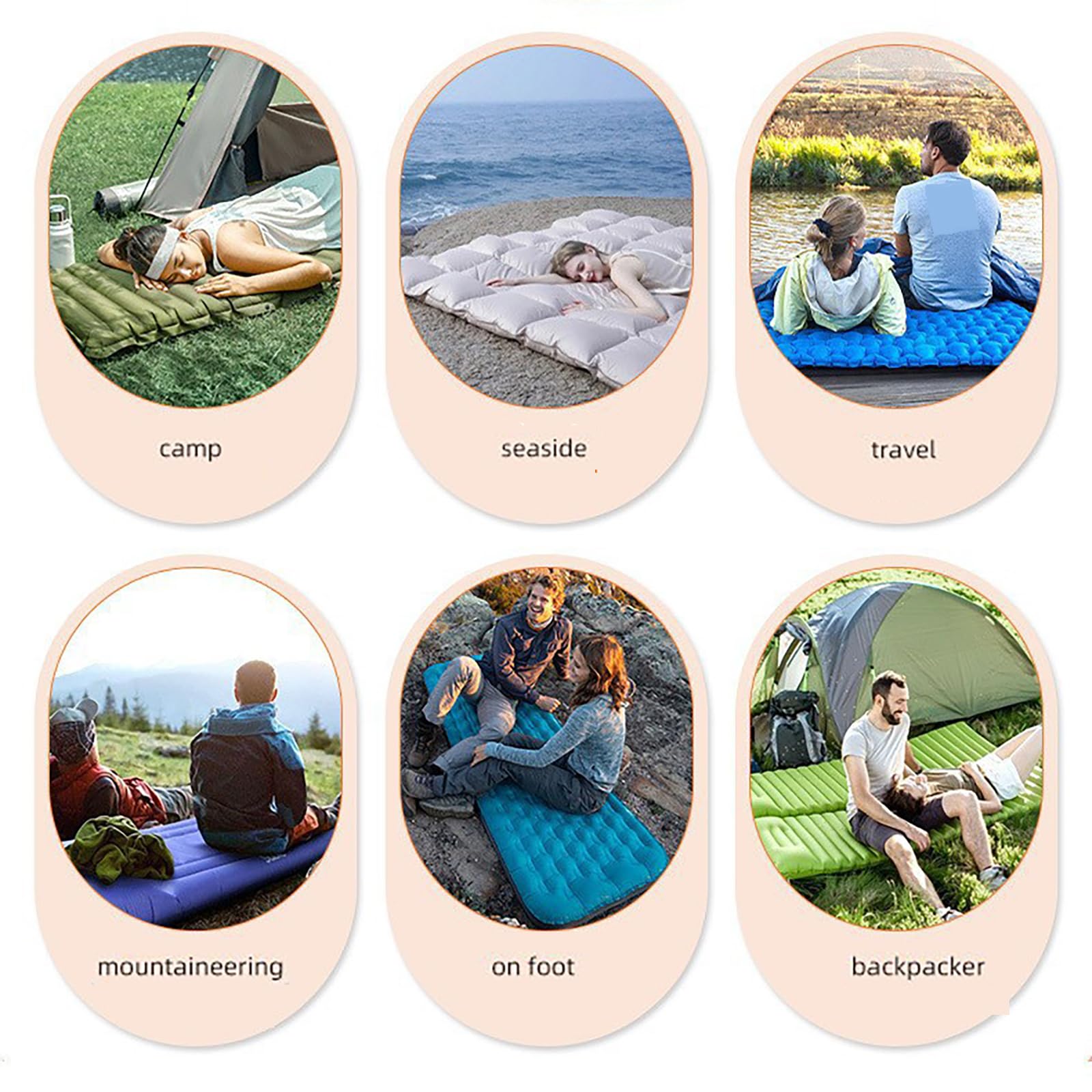 Esterilla De Dormir Ultraligera, Individual Y Más Ancha, Fabricada En TPU Duradero, Autoinflable Colchón Inflable Compacto para Senderismo Y Mochilismo Incluye Bolsa De Transporte