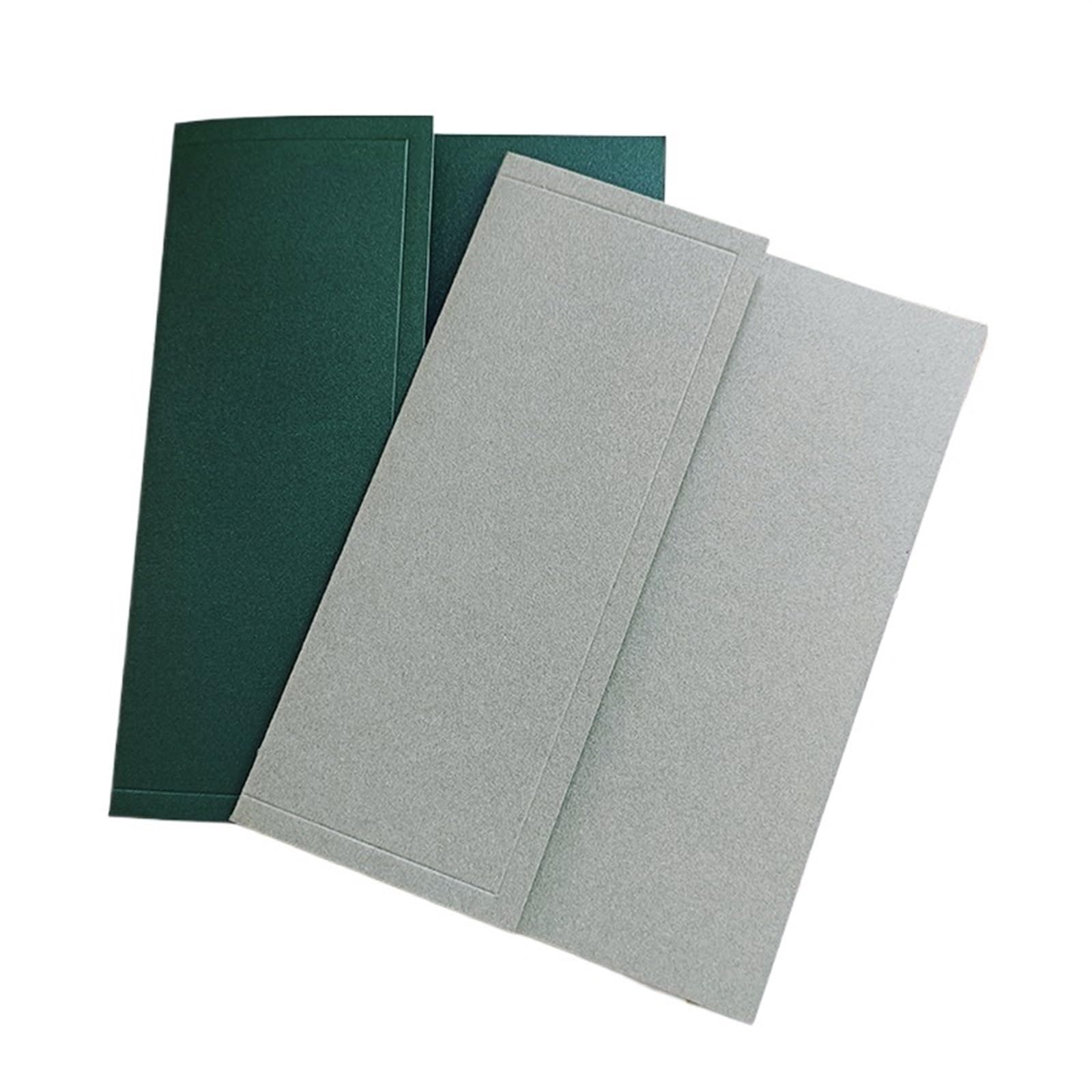 Hochzeitseinladungskarten 50 Stück Smaragdgrünes Papier for Hochzeitsfeier-Einladungskarten, Einband, kein Innenblatt, kein Umschlag, kein Wachssiegel, kein Band, keine Blume(Grass Green Matt)