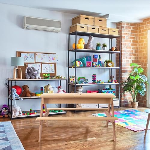 Miniatura 7 de Silla Adirondack plegable de madera maciza para patio al aire libre, jardín, terraza, salón, cómoda silla de césped de madera con reposabrazos