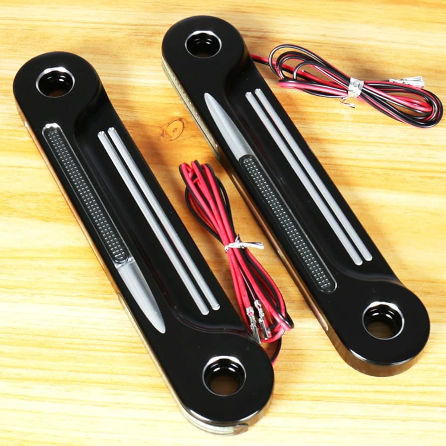 ハーレー　アルミウィンカー Amazon | フロント アルミニウム LED フラッシュ フォーク