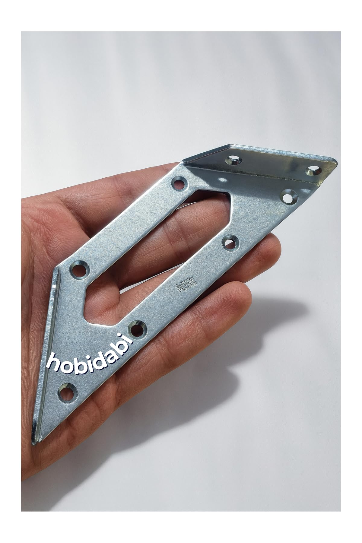 Dereceli Köşe Gönye Büyük Metal Bağlantı Aparatı, 154x62x68 mm, 2 mm Kalınlık, Montaj Vidaları Dahil, 4 Adet