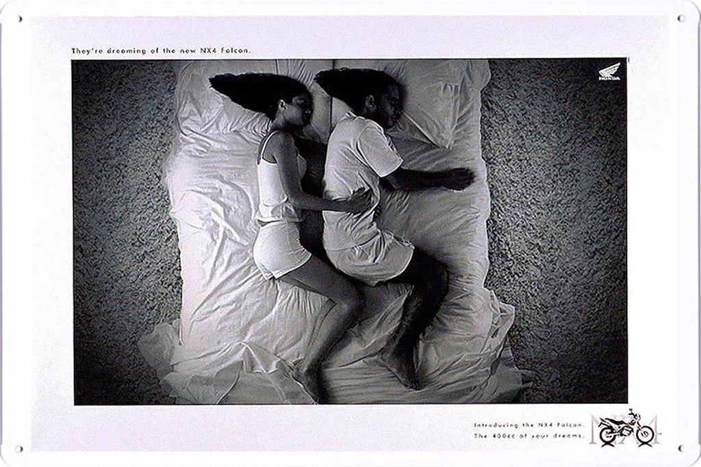 Amazon｜NX4ファルコンバイク：カップルの金属看板 ティンサイン