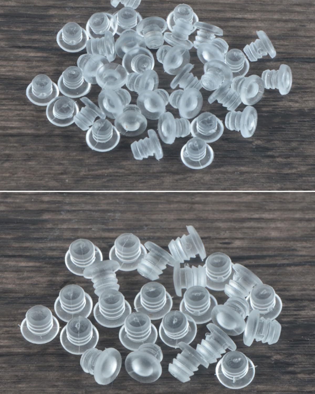 Paracolpi Per Tavolo In Vetro 60 Pezzi - Con Stelo Da 5 Mm, Pinze In Gomma Trasparente, Distanziatori Per Fori 3/16" - Foto 5