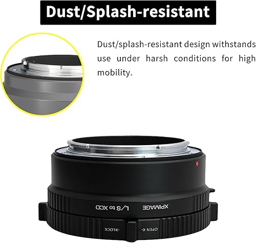 Miniatura 7 de Anillo adaptador de montaje de lente compatible con lente Leica S a Hasselblad X System XCD Camera X1D X2D