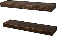 Vista 3 de Joel's Antiques & Reclaimed Decor - Estante flotante de 2 x 6 pulgadas, rústico, montaje necesario