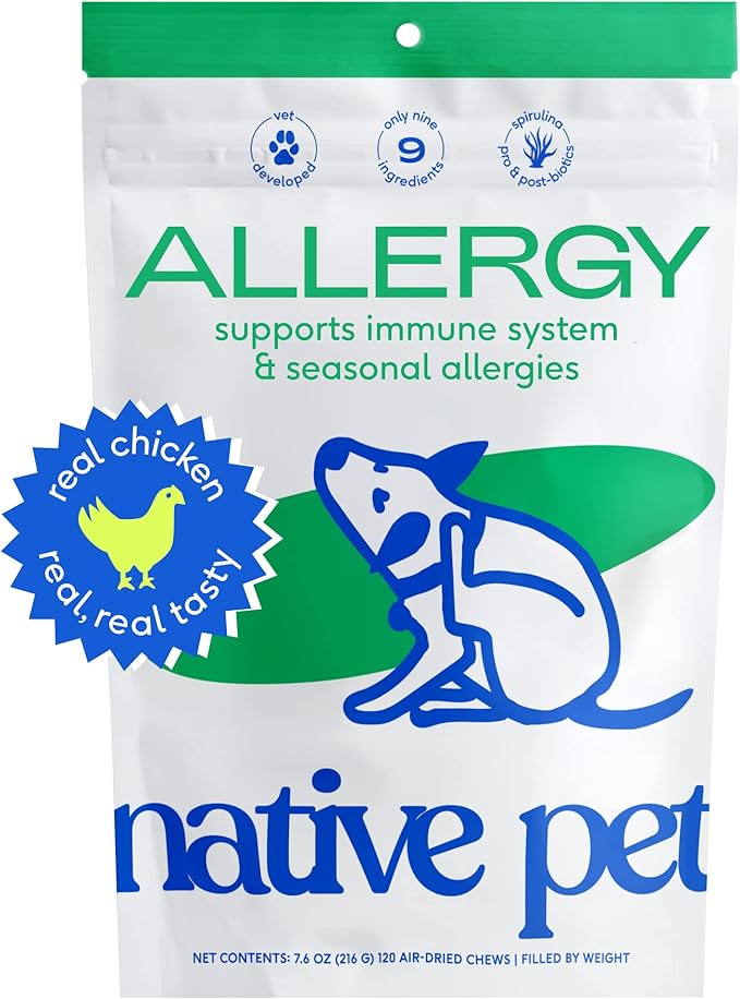 Native Pet Dog Allergy Chews Natural Dog Skin Allergies