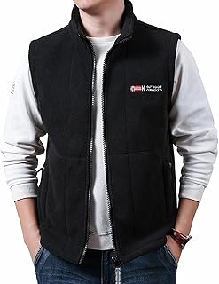 [Manatsulife] メンズ ベスト ポーラー フリース 防寒 ロッカー フリース ベスト 暖かい 登山 釣り 保温 アウトドア 秋 冬服 MJ9839