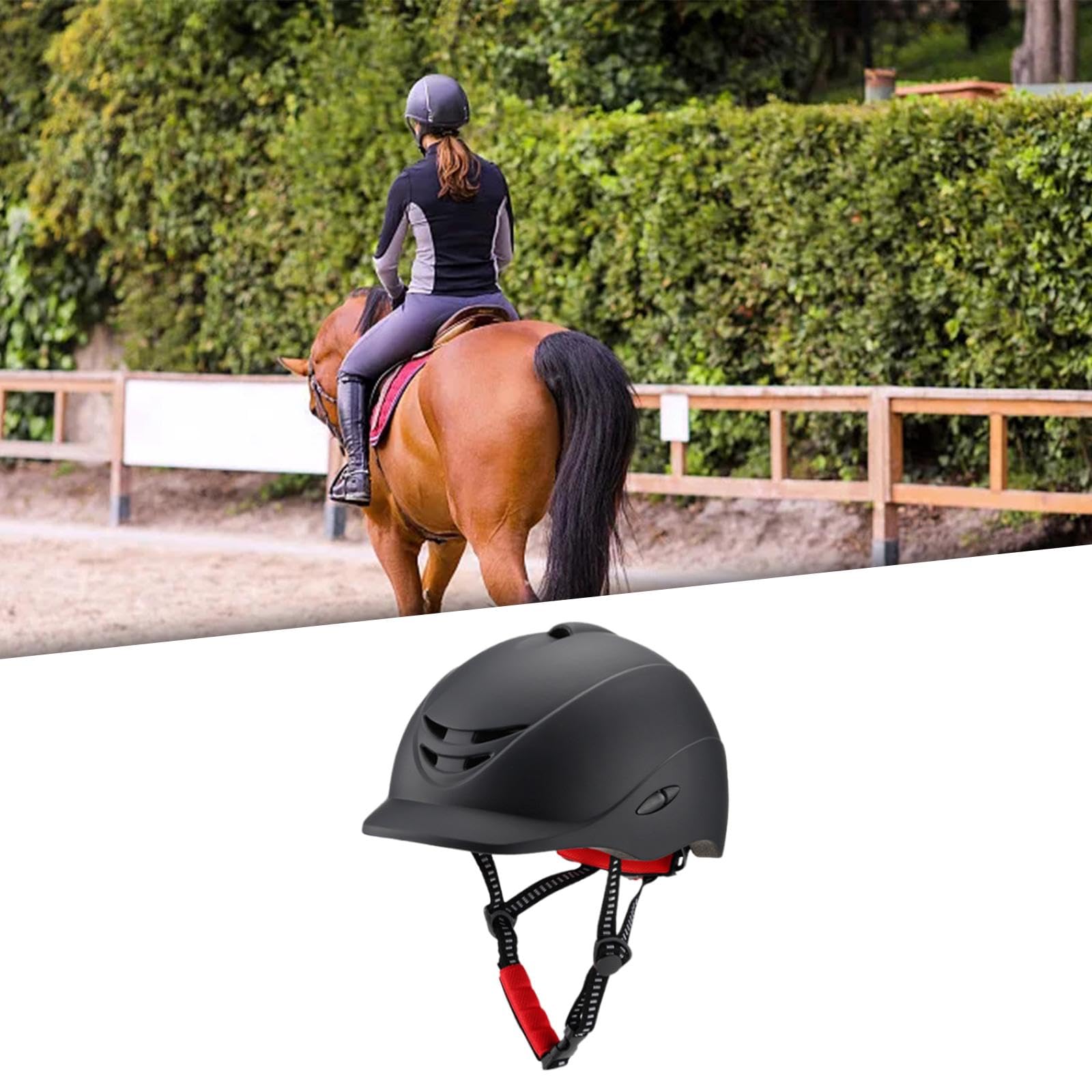 Casque équestre Starter Visière Amovible Respirant Compact Portable Hommes Femmes