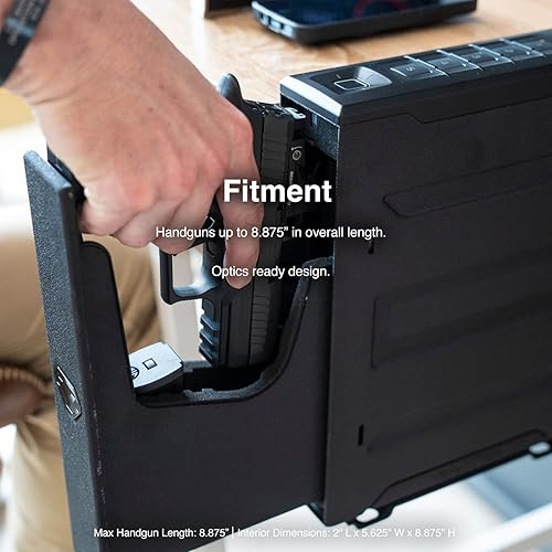 Miniatura 7 de Vaultek Slider Series - Pistola de seguridad inteligente resistente para pistola de apertura automática rápida con batería recargable de iones de