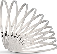 Vista 12 de Abrazaderas de manguera grandes, paquete de 10 abrazaderas de manguera de acero inoxidable de 10 pulgadas ajustables de 9-1/4 a 10