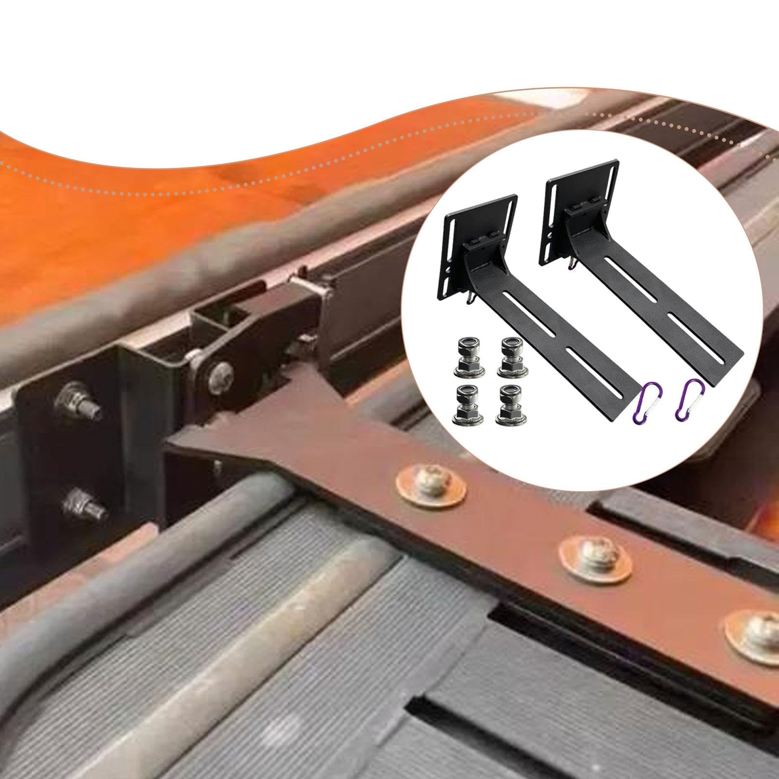 2 Stück Markisenhalterung Auto Dachzelt Montagewinkel Edelstahl L Befestigungsset mit Rostfreiem Material Und Flexiblem Schnellmontagesystem für Campi, 2 StÜck