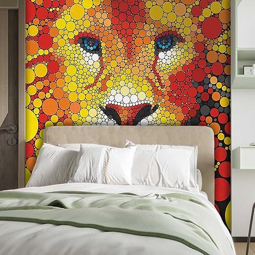 Miniatura 2 de Papel Tapiz para Baño Fractal Contact Paper for Bedroom Easy to Install (W) 78.7" X(H) 59"