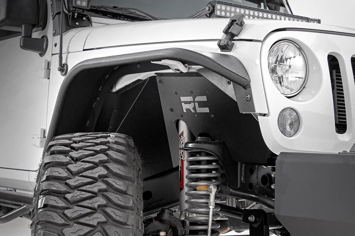 Rough Country Front Inner Fenders for Jeep Wrangler JK (2007-2018) - Set of 2