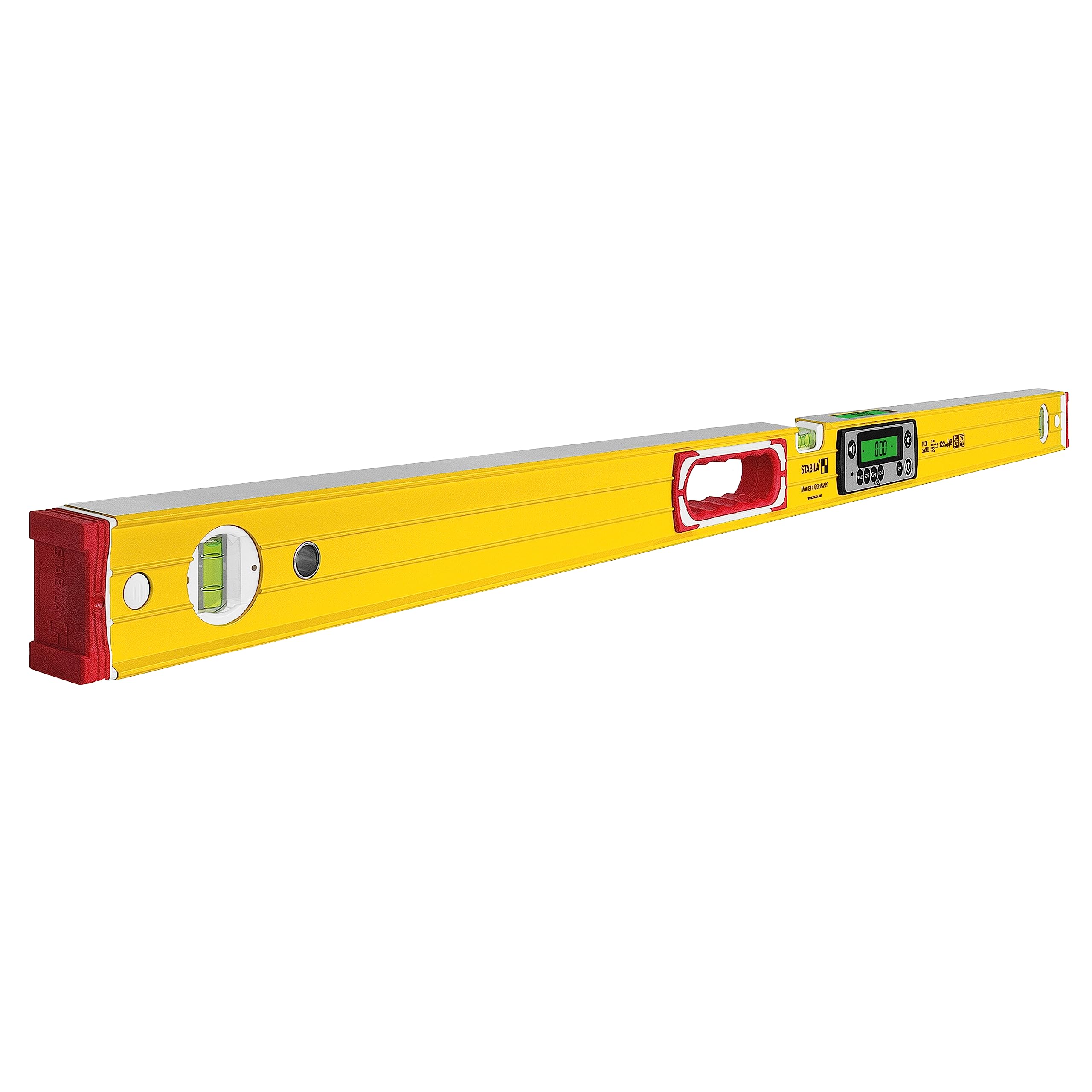 STABILA TECH 196 DL Digital Spirit Level 122 cm IP67 Waterproof and Dustproof 2 Digital Displays Calibration-Free Display Modes °,%