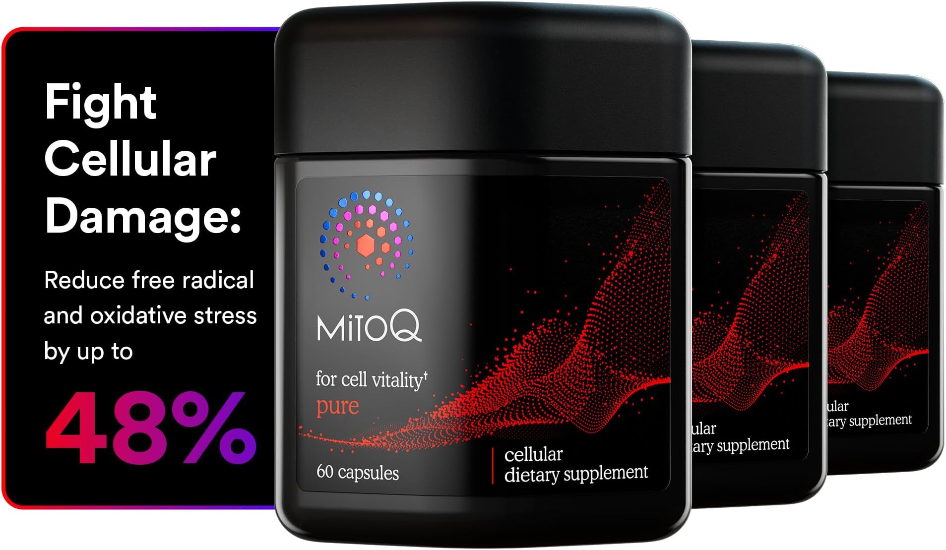 - Pure Advanced Mitochondria Supplement Superior Bioavailability to CoQ10 | Reduces Free Radical Damage for Healthy Aging, Metabolism, Heart Health, Energy, Strength & Mobility