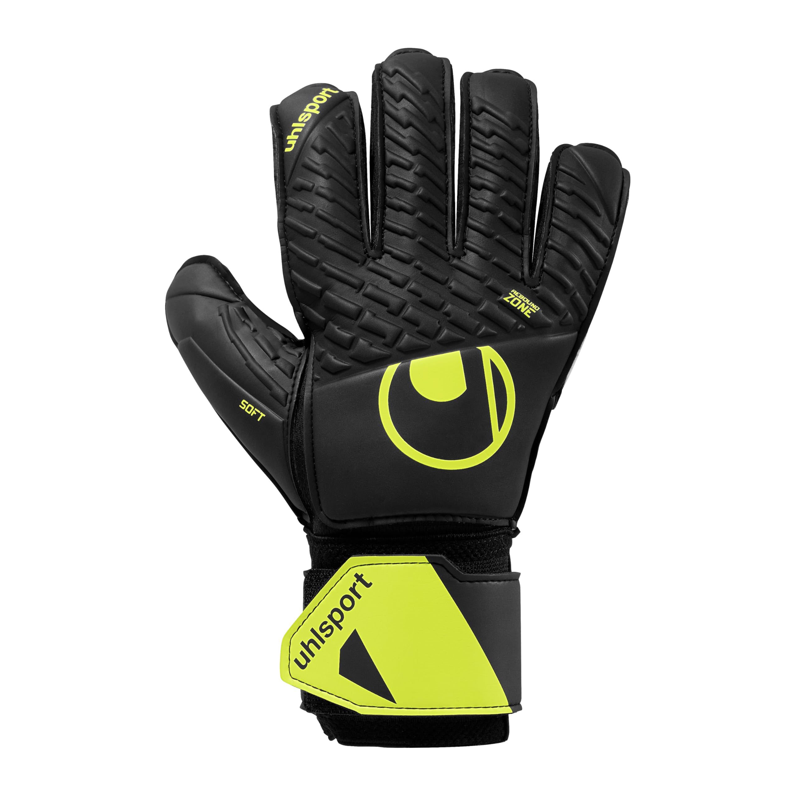 uhlsport Soft Flex Frame Junior Goalkeeper Gloves - Children's Keeper Gloves with Soft Grip, Finger Stabilisation & Classic Cut