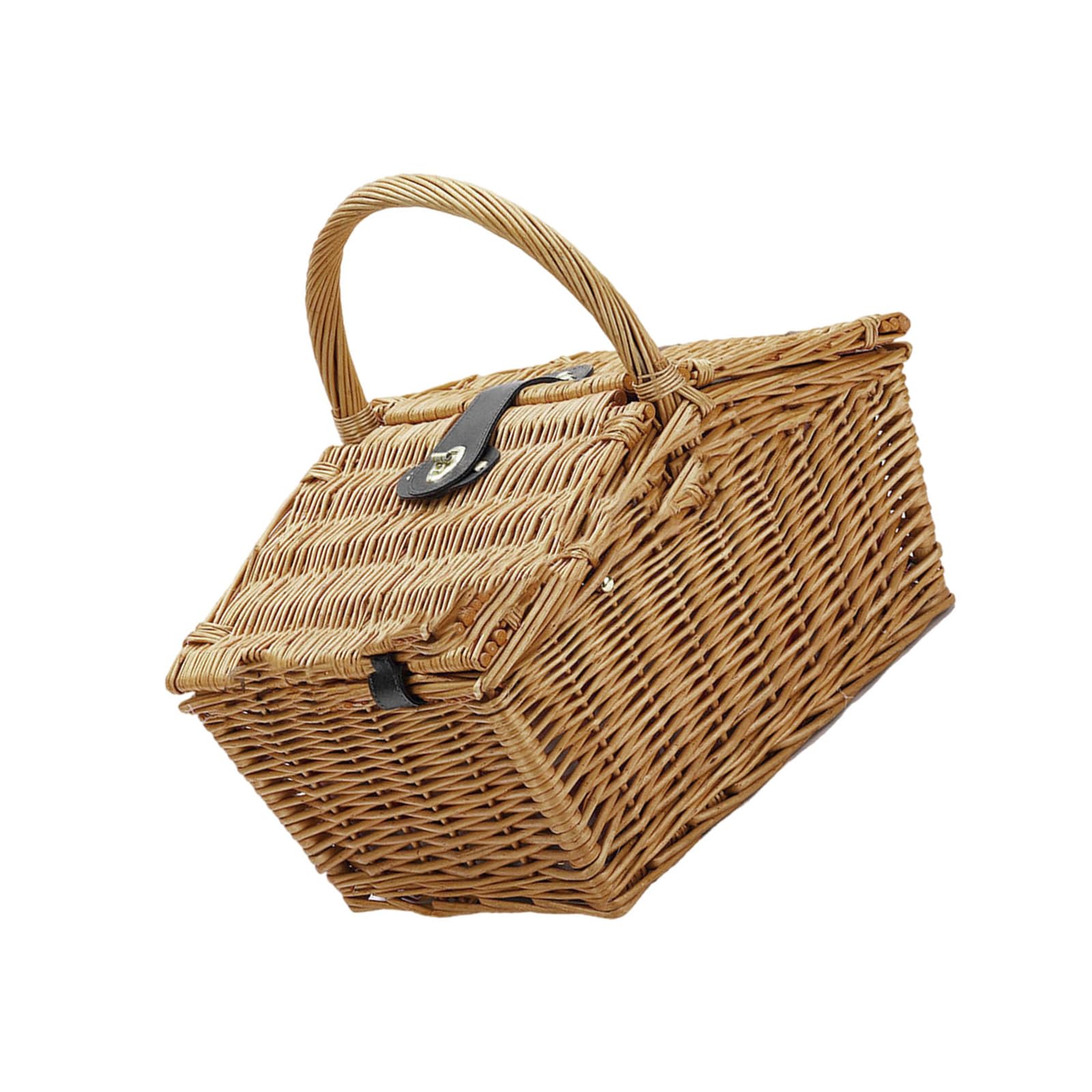 Ulijth Vintage Styles Picnics Hamper Rustics Picnics Basket Retros Rattans Basket For Outdoor And Gatherings