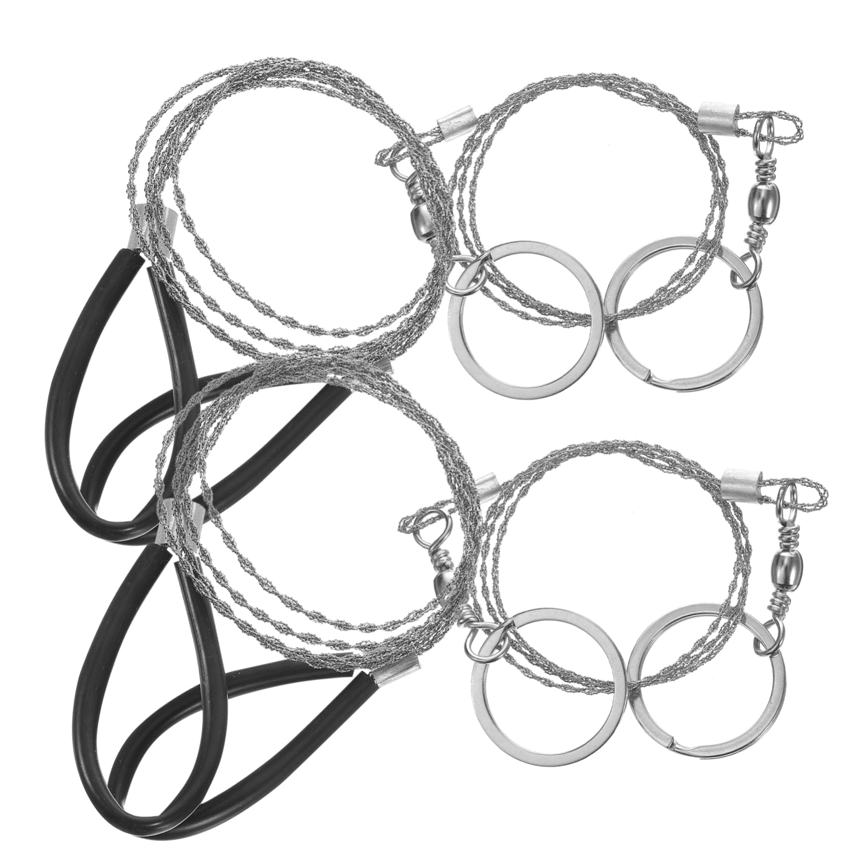 BESPORTBLE 3sets Rope for Survival Pocket Chainsaw Compact Camping Tool Cut Tree or Plastic Quick Easy 4pcs*3