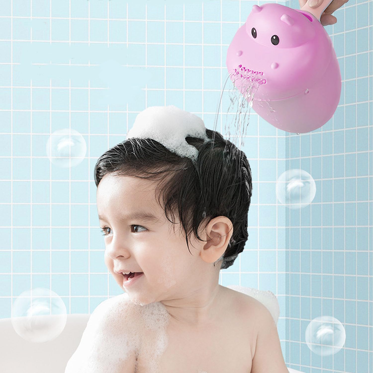3-teiliges Baby-Badeset, Baby-Duschhaube, Hut, Shampoo-Tasse und Duschschwämme, Haarwäsche, sicheres Shampoo, Dusche, Badeschutz, Kopf, Augen, Ohren, Shampoo-Kappen für Kleinkinder, Babys, Kinder