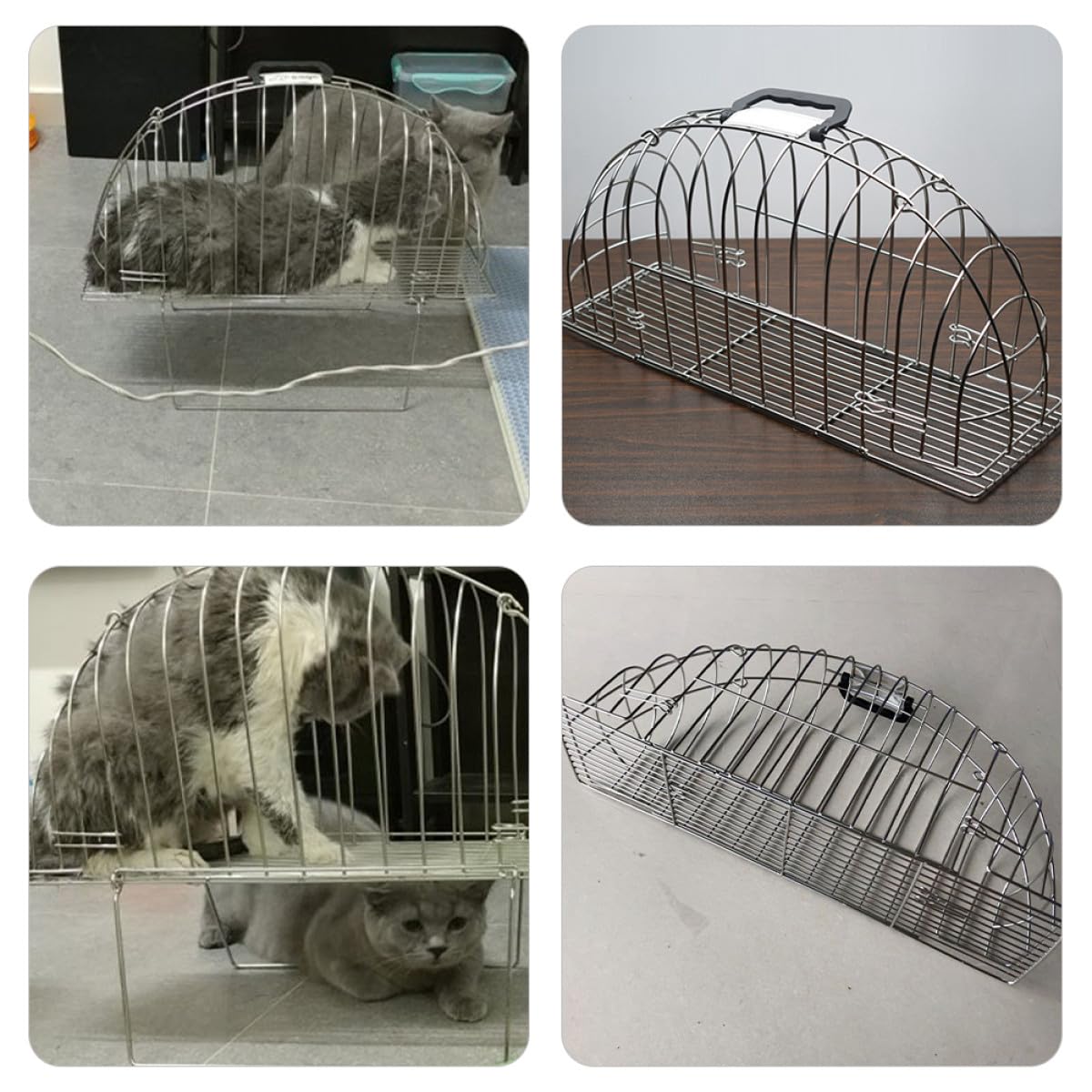 BETOOKY Przenośna Klatka Do Kąpieli Kota Odporna Zadrapania z Miękką Szczotką Bezpieczna i Łatwa Użyciu Zapewniająca Podczas Kąpieli i Pielęgnacji Zwierząt Domowych Lekka i Przewiewna
