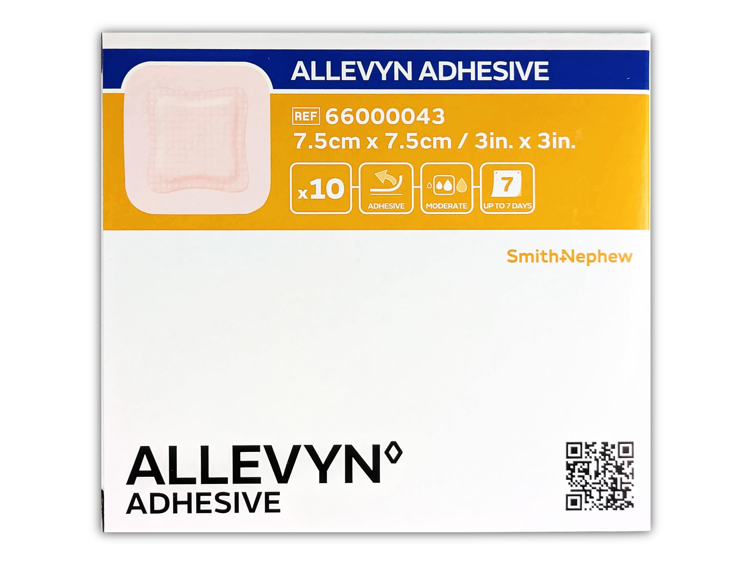 Allevyn Adhesive 7,5 x 7,5 cm 3 inx3in in 10 sztuk