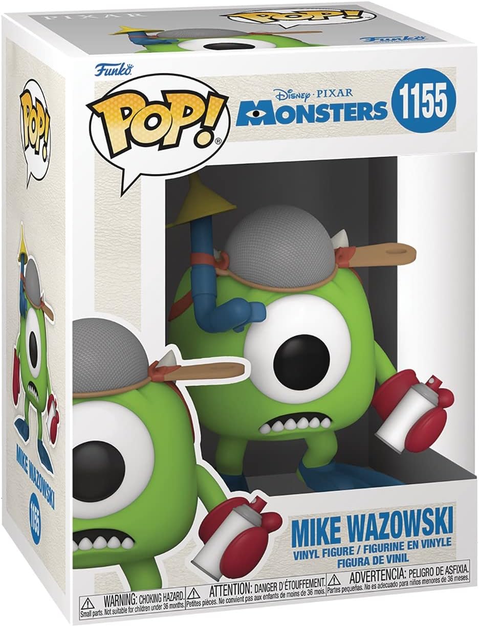 POP Disney Pixar: Monsters Inc. 20th - Mike Wazowski with Mitts Funko Vinyl Figure (Bundled with Compatible Box Protector Case)