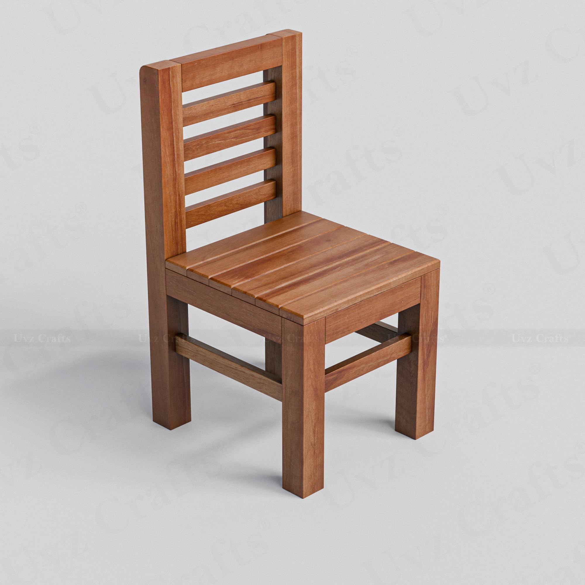 Wooden Chair for Children | Premium Teak Wood Furniture | 11.5 x 10 x 20 Inch | Compact & Sturdy Chair for Indoor Use | Sagwan - Chair01-image-45