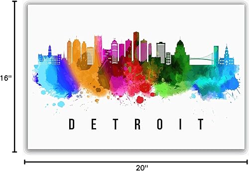 Vista 194 de Póster de Atlantic City Skyline New Jersey, pintura de paisaje urbano de Atlantic City, póster de Atlantic City New Jersey, impresión de paisaje