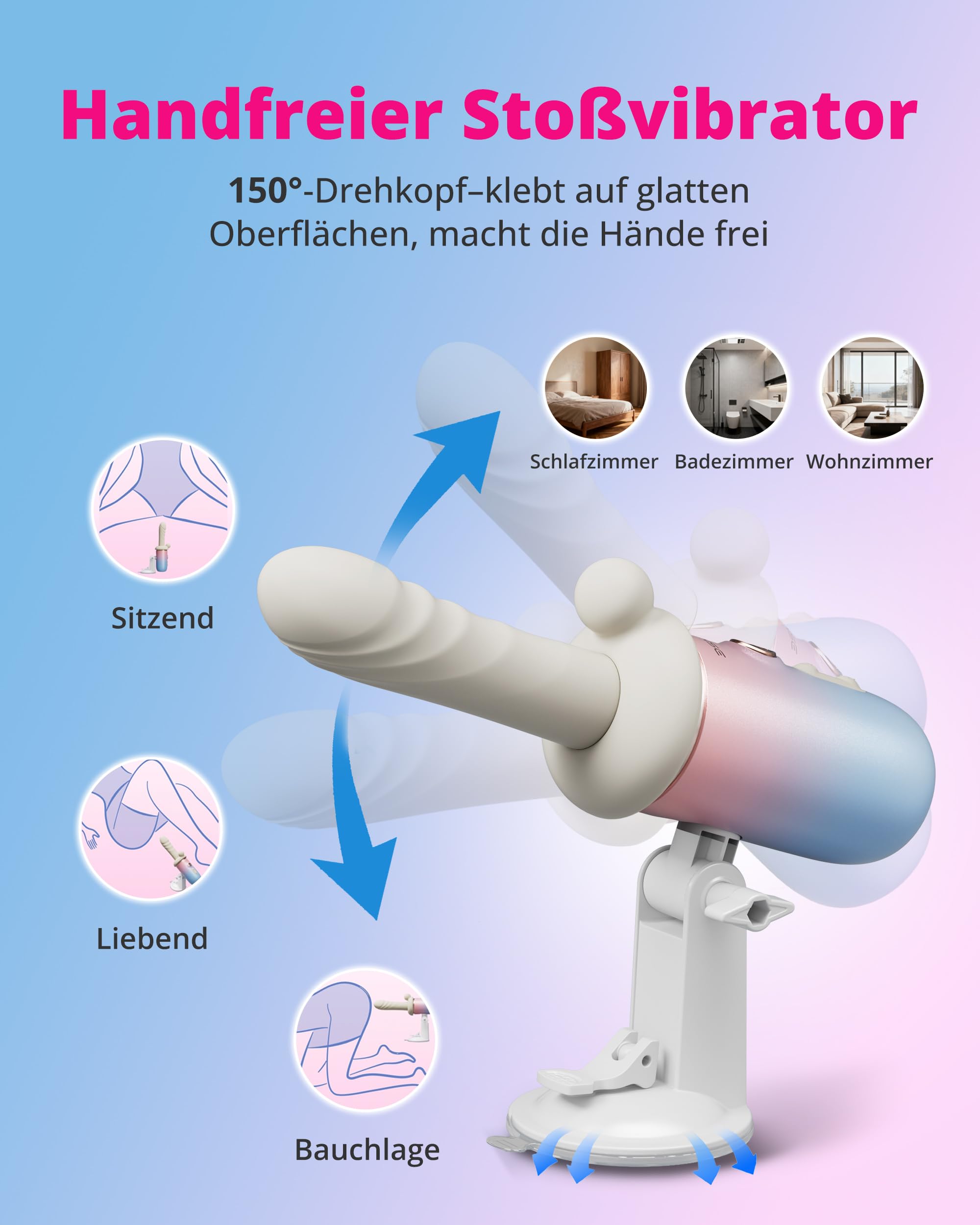 LOVENSE Spinel Vibrator mit Stoßfunktion Dildo Maschine mit Fernbedienung