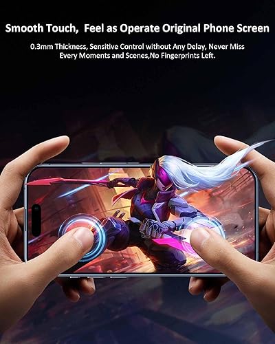 Miniatura 5 de Protector de pantalla de privacidad para iPhone 15 Pro Max, 2 unidades, eliminación automática de polvo, instalación de alineación automática,