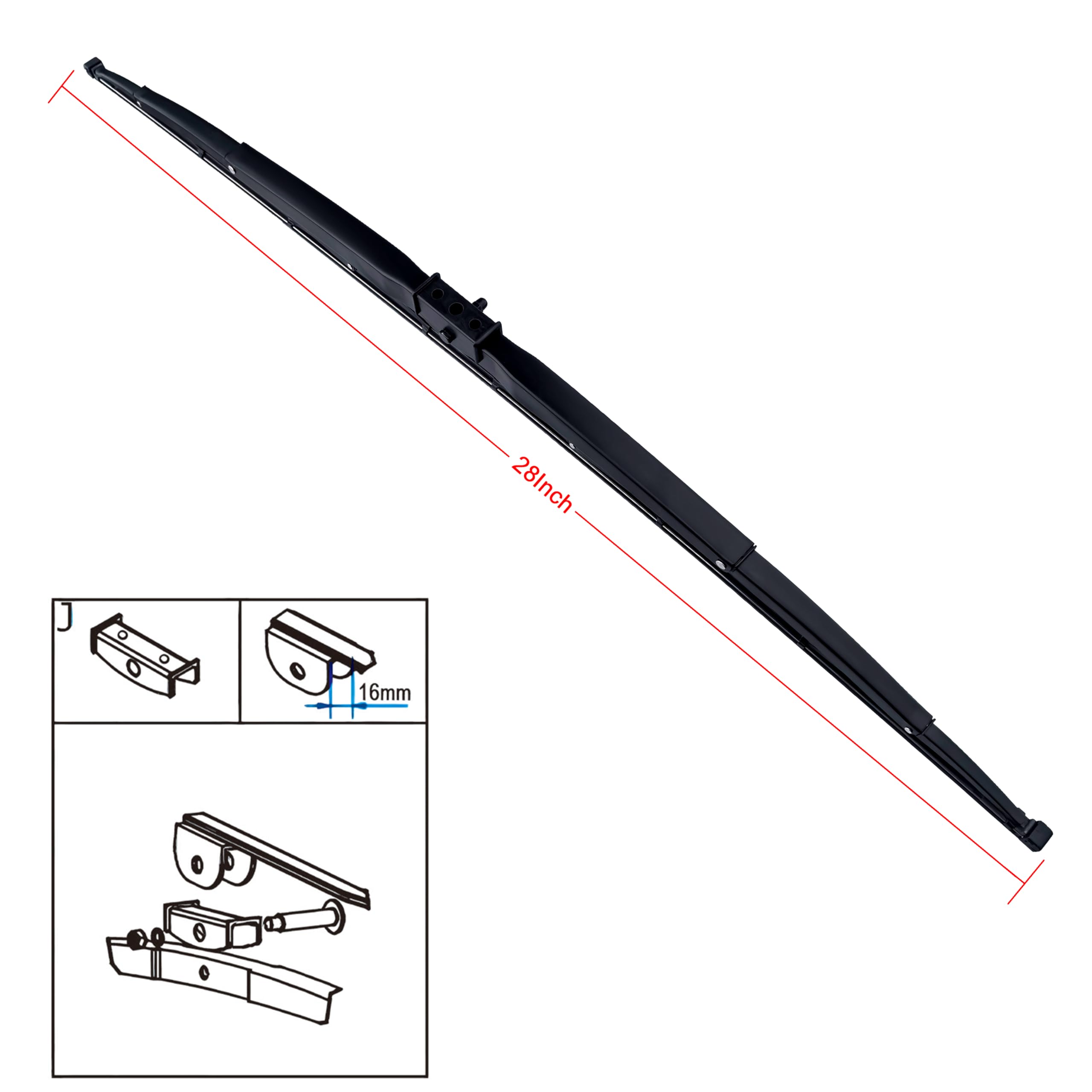 PARRATI Windshield Wiper Blades Replacement For