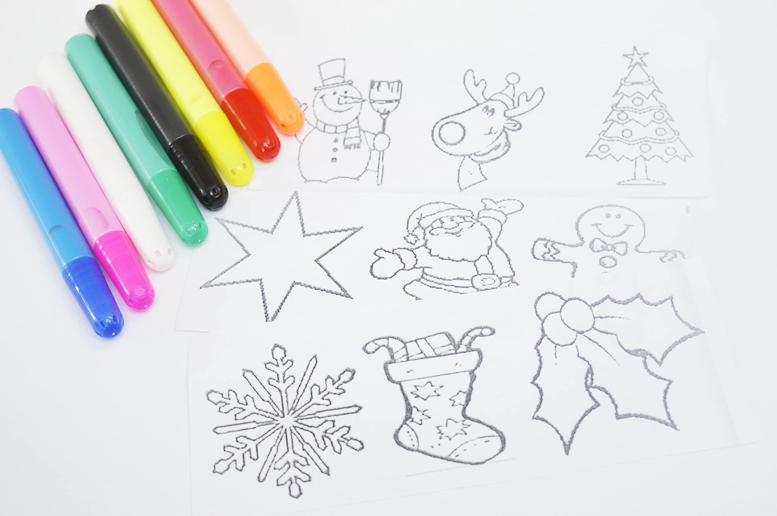 HONGBEPeel able Glass Paints Christmas Transparent Stained children kids 10.8ml Tubes Peel Off Paint Stick Art Deco