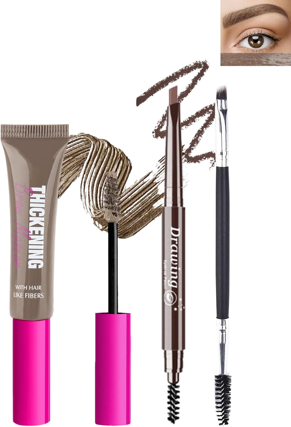 Tinted Brow Gel Kit1 Taupe Tinted Eyebrow Mascara Gel & 1 Eyebrow